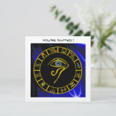 ASTRAL HORUS OYE / BLUE TALISMAN, Astrologie Kaart (Staand voorkant)
