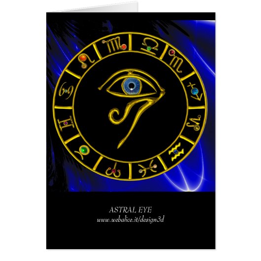 ASTRAL HORUS OYE, BLUE TALISMAN Astrology Chart (Voorkant)