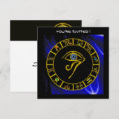 ASTRAL HORUS OYE / BLUE TALISMAN Astrology Chart Kaart (Voorkant / Achterkant)