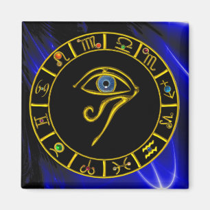 ASTRAL HORUS OYE, BLUE TALISMAN Astrology Chart Magneet