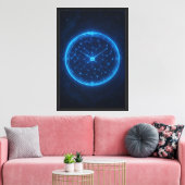 Astral Hour Dial Canvas Afdruk (Insitu (Woonkamer))