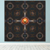 Astral Imperial Fractal Art Compositie Canvas Afdruk (Insitu (Houten vloer))