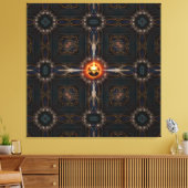 Astral Imperial Fractal Art Compositie Canvas Afdruk (Insitu (Woonkamer))