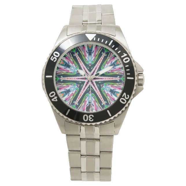 Astral Kaleidoscoop Horloge (Voorkant)