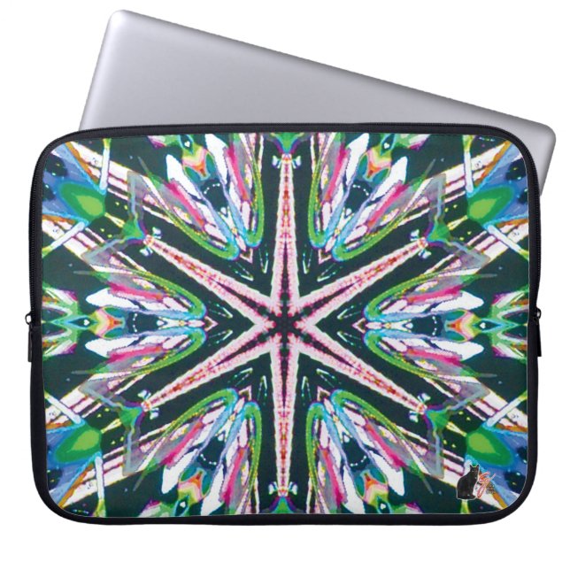 Astral Kaleidoscoop laptophoes Laptop Sleeve (Voorkant)