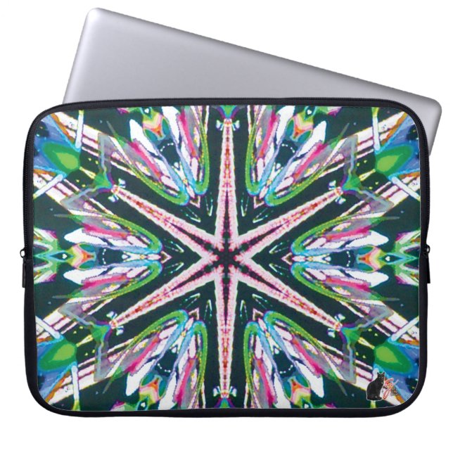 Astral Kaleidoscope Laptop Sleeve (Voorkant)