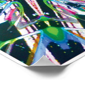 Astral Kinetic Collage Kaleidoscoop Poster (Hoek)