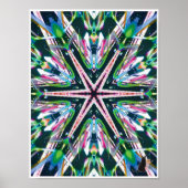 Astral Kinetic Collage Kaleidoscoop Poster (Voorkant)