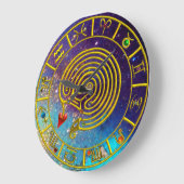 ASTRAL LABYRINTH GOLD ZODIAC CHART Astrologie Grote Klok (Hoek)