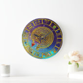 ASTRAL LABYRINTH GOLD ZODIAC CHART Astrologie Grote Klok (Huis)