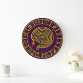 ASTRAL LABYRINTH GOLD ZODIAC CHART Astrologie Grote Klok (Huis)