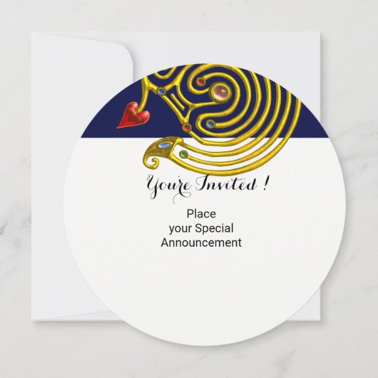 ASTRAL LABYRINTH GOLD ZODIAC CHART Astrologie Kaart (Achterkant)