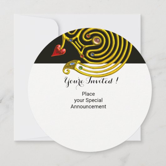 ASTRAL LABYRINTH GOLD ZODIAC CHART Astrologie Kaart (Achterkant)