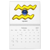 ASTRAL LABYRINTH GOLD ZODIAC CHART Astrologie Kalender (Feb 2027)