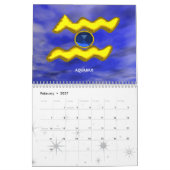 ASTRAL LABYRINTH GOLD ZODIAC CHART Astrologie Kalender (Feb 2027)