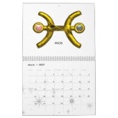 ASTRAL LABYRINTH GOLD ZODIAC CHART Astrologie Kalender (Mar 2027)