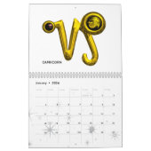 ASTRAL LABYRINTH GOLD ZODIAC CHART Astrologie Kalender (Jan 2026)