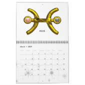 ASTRAL LABYRINTH GOLD ZODIAC CHART Astrologie Kalender (Mar 2027)