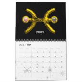 ASTRAL LABYRINTH GOLD ZODIAC CHART Astrologie Kalender (Mar 2027)
