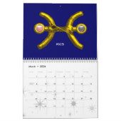 ASTRAL LABYRINTH GOLD ZODIAC CHART Astrologie Kalender (Mar 2026)