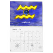 ASTRAL LABYRINTH GOLD ZODIAC CHART Astrologie Kalender (Feb 2027)