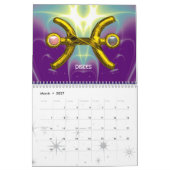 ASTRAL LABYRINTH GOLD ZODIAC CHART Astrologie Kalender (Mar 2027)