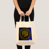 ASTRAL LABYRINTH GOLD ZODIAC CHART Astrologie Tote Bag (Voorkant (product))
