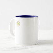 ASTRAL LABYRINTH GOLD ZODIAC CHART Astrologie Tweekleurige Koffiemok (Voorkant links)