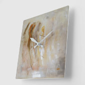 "Astral Lights" door Ramona Walach Vierkante Klok (Hoek)