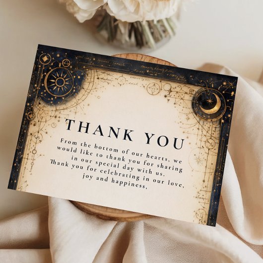 Astral Night Wedding Bedankkaart