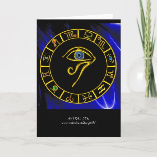ASTRAL OOG / BLAUWE TALISMAN KAART (Voorkant)