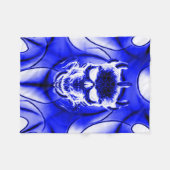 Astral Phantom Skull Fleece Deken (Voorkant (Horizontaal))
