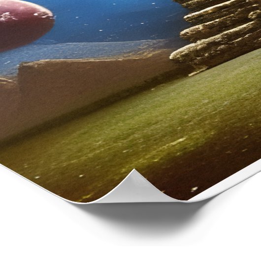 Astral Ruins Digital Art Poster (Hoek)