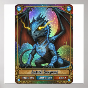 Astral Serpent Trading Kaart Poster