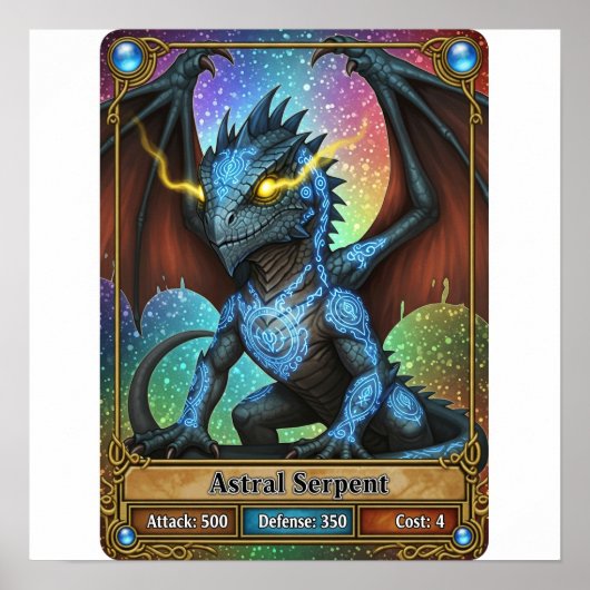 Astral Serpent Trading Kaart Poster (Voorkant)