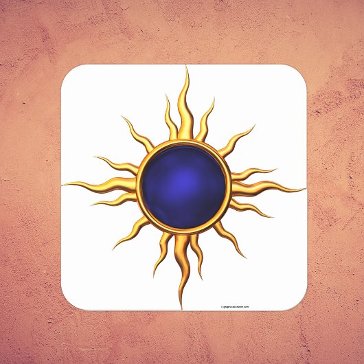 Astral Star: Sapphire Sun Vierkante Sticker