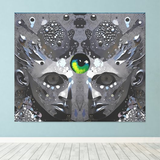 Astral Stonewalling - Ken Gage Art Canvas Afdruk (Insitu (Houten vloer))