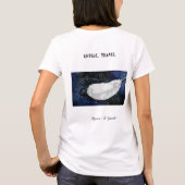 Astral Travel Feather Universe Sky Maureen Girard T-shirt (Achterkant)