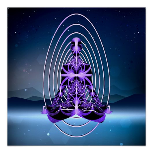 Astral Travel (mountains of loneliness) Perfect Poster (Voorkant)