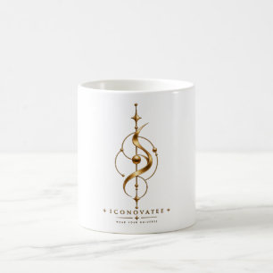 Astrale Beweging Gouden Kosmisch Glyph Koffiemok