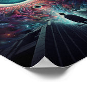 Astrale blik optische illusie poster (Hoek)