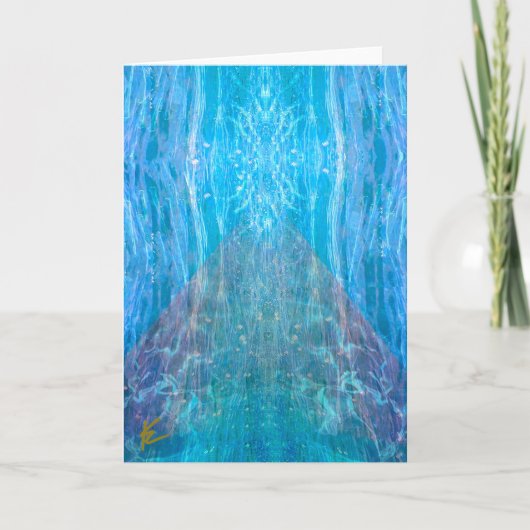 Astrale energie Kosmische Berg Mindful Meditatie Kaart (Voorkant)