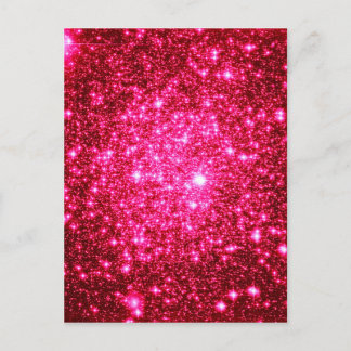 Astrale Glitter Hot Pink Briefkaart
