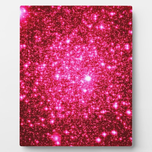 Astrale Glitter Hot Pink Fotoplaat (Voorkant)