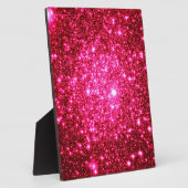 Astrale Glitter Hot Pink Fotoplaat (Zijkant)