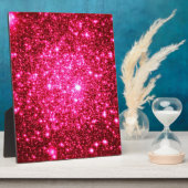Astrale Glitter Hot Pink Fotoplaat (Zijkant)