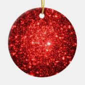Astrale Glitter Rode Kerstmis Ornamenten (Voorkant)