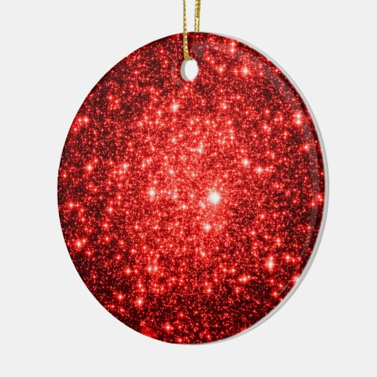 Astrale Glitter Rode Kerstmis Ornamenten (Links)