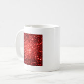 astrale glitter Rood Koffiemok (Voorkant links)