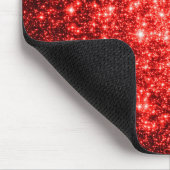 astrale glitter Rood Muismat (Hoek)